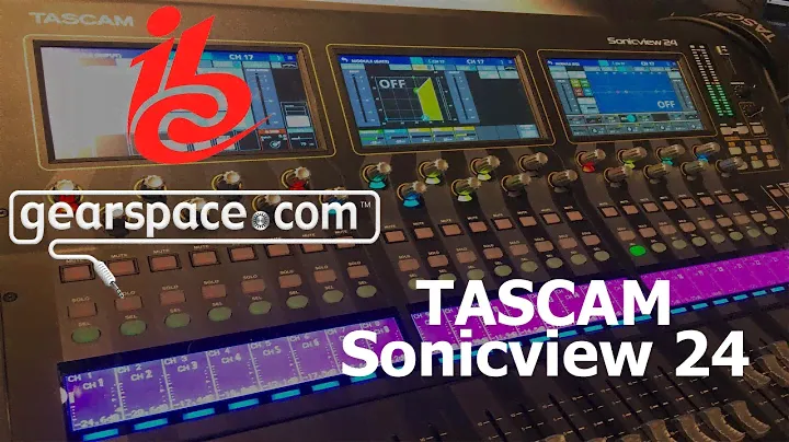 Tascam Sonicview 16 & 24 digital mixing desks (sneak preview) @ IBC 2022
