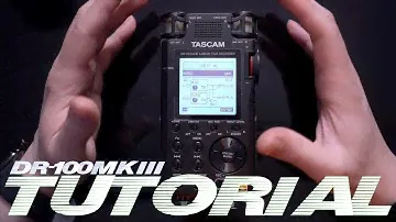 ⭐️TUTORIAL TASCAM DR100 MkIII⭐️