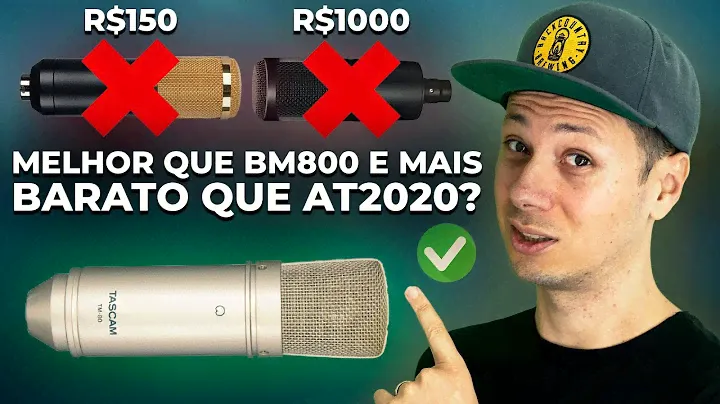 Microfone Tascam TM80 R$470 - MELHOR que o BM800 e At2020? VALE A PENA?