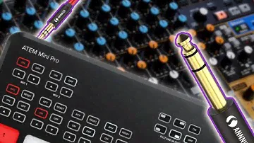 How to Connect an Audio Mixer to the ATEM Mini (ft Tascam Model 12)