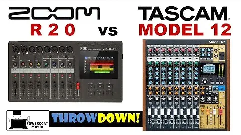 ZOOM R20 vs Tascam MODEL 12