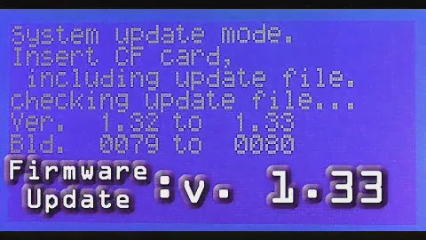 TASCAM SS-R100: Firmware Update- v. 1.33