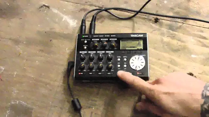 Tascam DP004 Краткое руководство