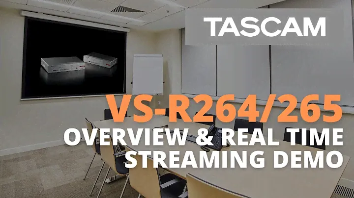 TASCAM VS-R264/265 - Livestream/Streaming Overview and Real Time YouTube Demonstration