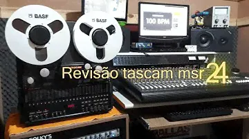 Tascam msr 24 revisão geral gravador de rolo reel to reel