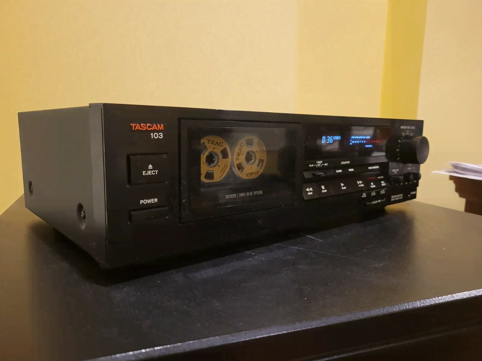 TASCAM -103 ,3head Cassette Deck Servcied, Tested Fully Functional Exc-0