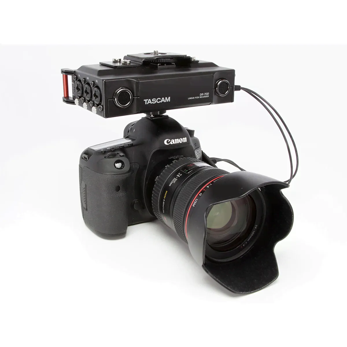 Tascam DR-70D рекордер для цифровых видеокамер DSLR-1