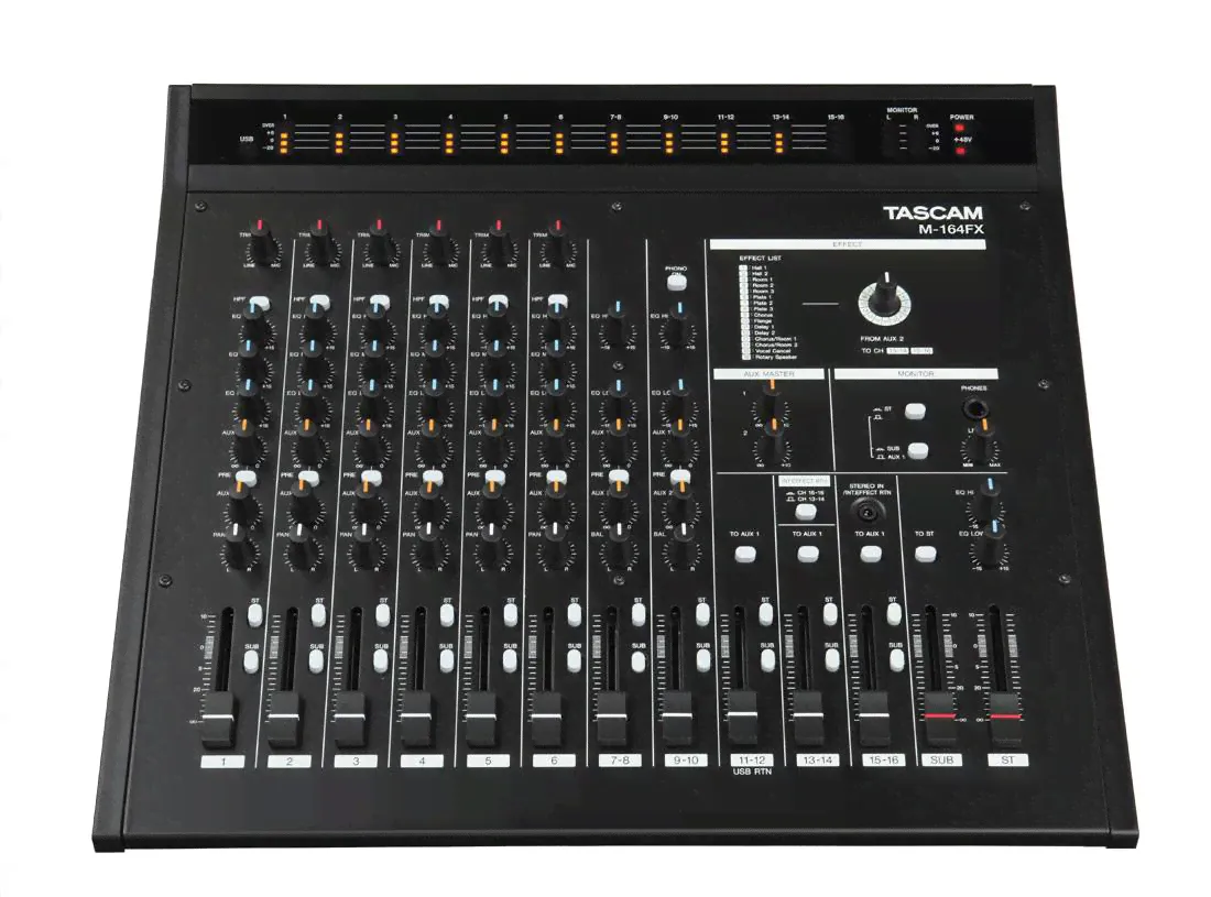 МИКШЕРЫЙ ПУЛЬТ TASCAM M-164FX