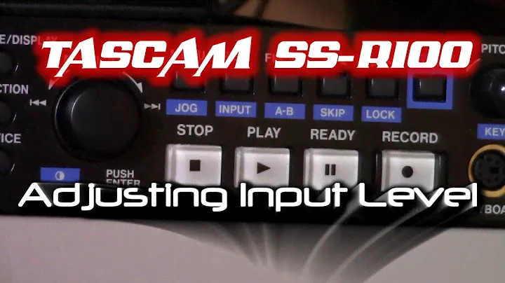 TASCAM SS-R100: регулировка входного уровня