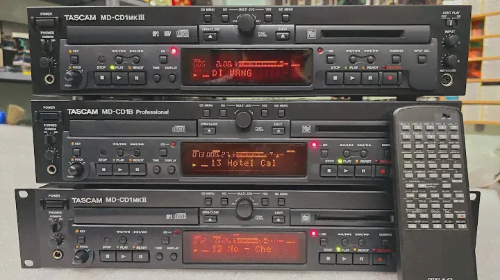 Tascam MD-CD1 MkII, MD-CD1 MkIII, và MD-CD1B đầu 3 trong 1 rất nhiều chức năng, chuẩn phòng thu.