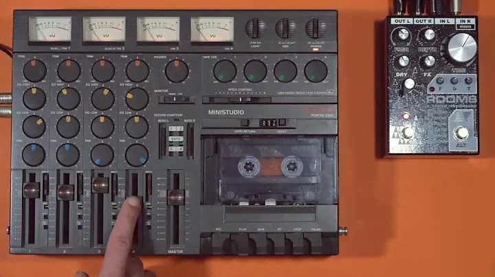 Ambient tape loop on Tascam porta One trought death by audio rooms