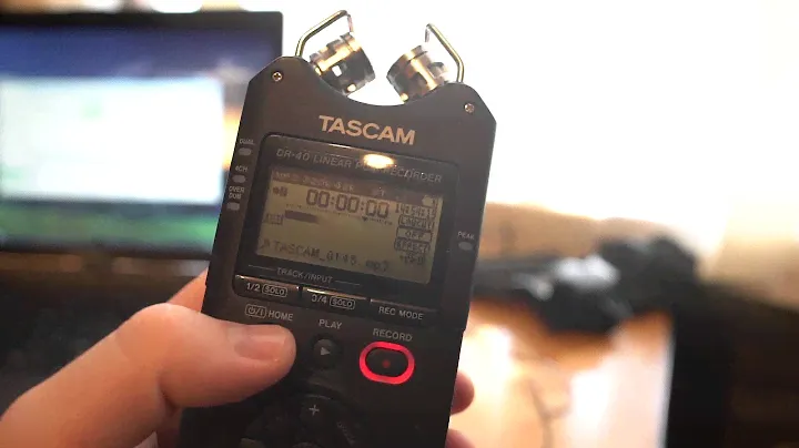 Как подключить петличку к рекордеру Tascam DR-40