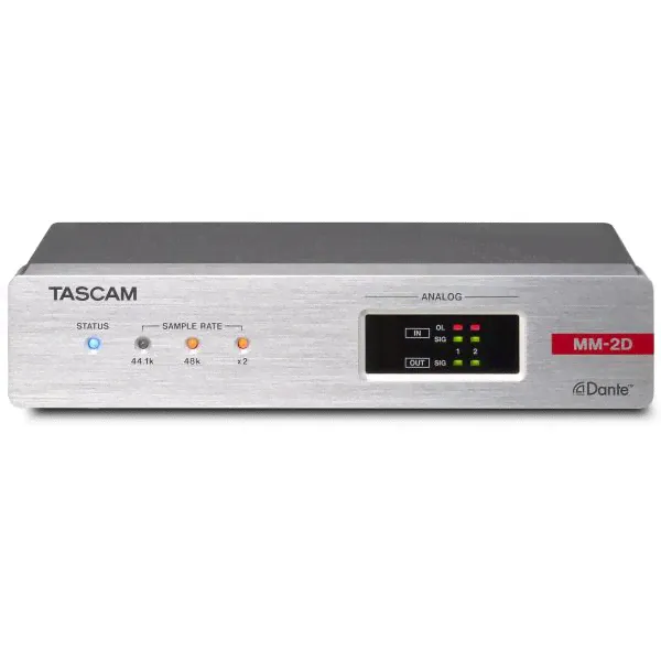 Конвертер Tascam MM-2D-E Dante-Analogue