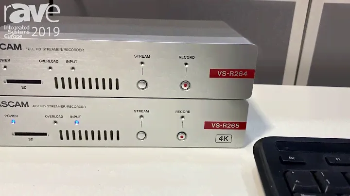 ISE 2019: Tascam Exhibits the VS-R264 and VS-R265 Video Streaming Devices