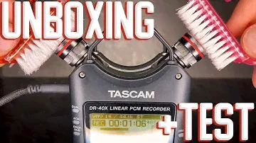 TASCAM DR-40X AUDIO TEST ASMR UNBOXING АСМР ТЕСТ