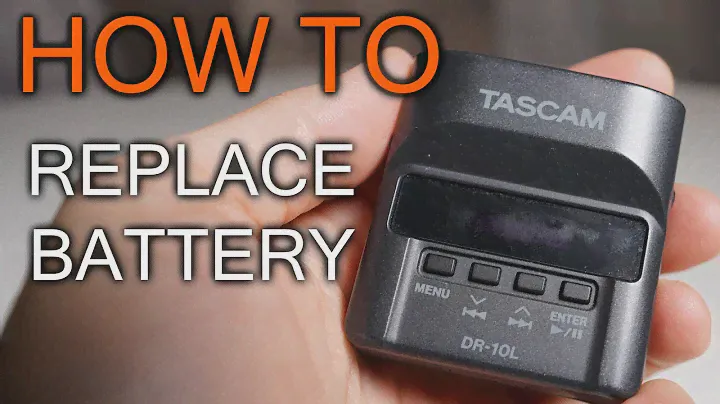 How to replace Battery in Tascam DR10L