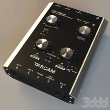 звуковая карта tascam us-122mkii - Аудиотехника - 3D модель