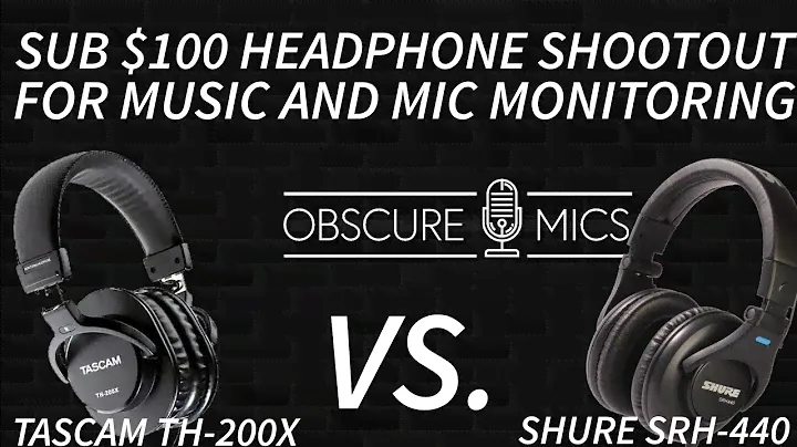 Сравнение студийных наушников Shure SRH-440 и Tascam TH-200X — 100 долларов и меньше