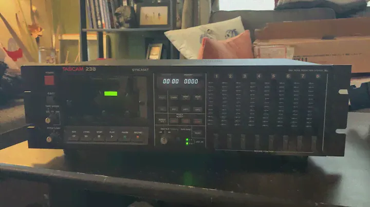 TASCAM 238 SYNCASET power up