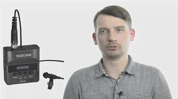 Мечта влогера Tascam DR-10L цифровой аудиорекордер с петличкой Lavalier Mic