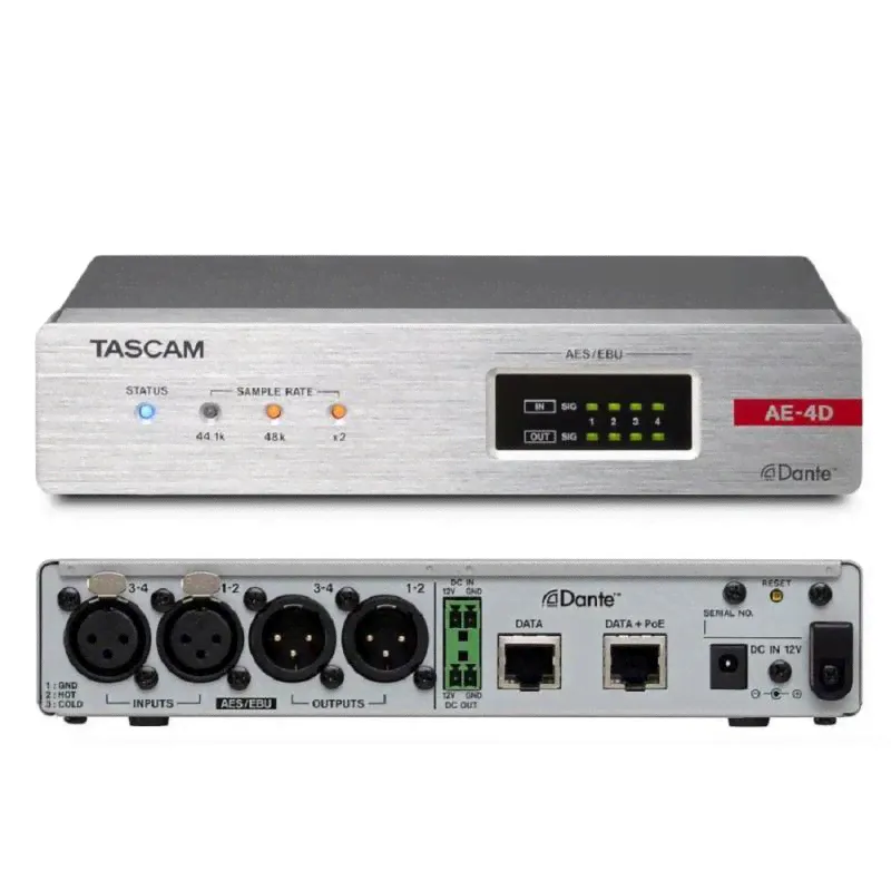 TASCAM MM-2D-X Dante-Analogue